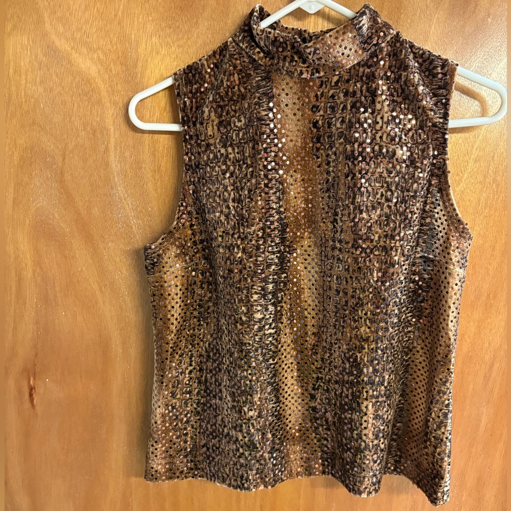 Vintage Cheetah Print Halter Top